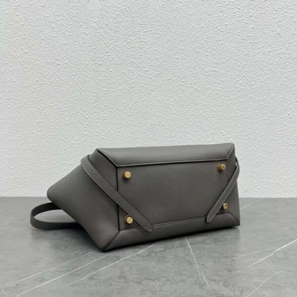 CELINE MINI BELT BAG IN GRAINED CALFSKIN - GREY
