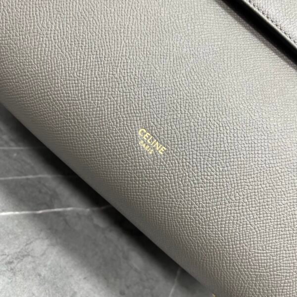 CELINE MINI BELT BAG IN GRAINED CALFSKIN - GREY