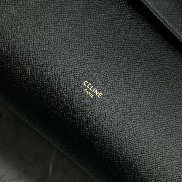 98311 (1) CELINE MINI BELT BAG IN GRAINED CALFSKIN - BLACK