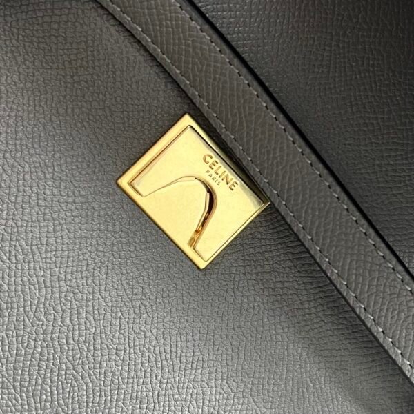 CELINE MINI BELT BAG IN GRAINED CALFSKIN - GREY