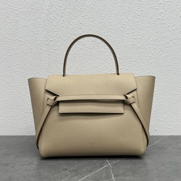 98311-2 (7) CELINE MINI BELT BAG IN GRAINED CALFSKIN - Apricot color
