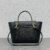 98311 (6) CELINE MINI BELT BAG IN GRAINED CALFSKIN - BLACK