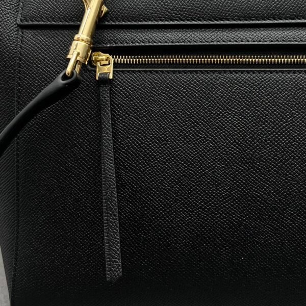 98311 (8) CELINE MINI BELT BAG IN GRAINED CALFSKIN - BLACK