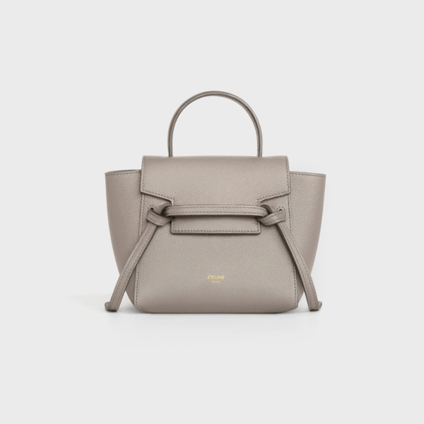 99960 (1) CELINE PICO BELT BAG IN GRAINED CALFSKIN - Apricot color