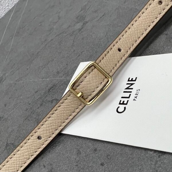 99960 (3) CELINE PICO BELT BAG IN GRAINED CALFSKIN - Apricot color