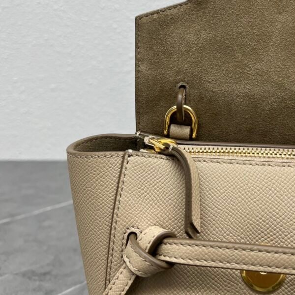 99960 (4) CELINE PICO BELT BAG IN GRAINED CALFSKIN - Apricot color