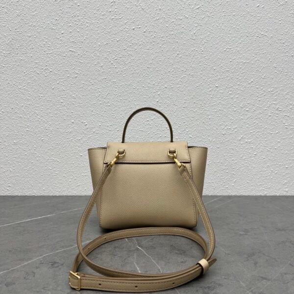 99960 (5) CELINE PICO BELT BAG IN GRAINED CALFSKIN - Apricot color