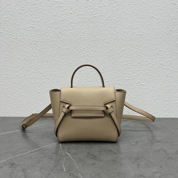 99960 (7) CELINE PICO BELT BAG IN GRAINED CALFSKIN - Apricot color