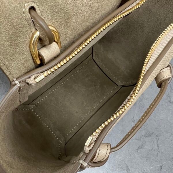 99960 (8) CELINE PICO BELT BAG IN GRAINED CALFSKIN - Apricot color