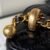 AP2292 (2) Chanel small vanity with chain New double gold ball small box