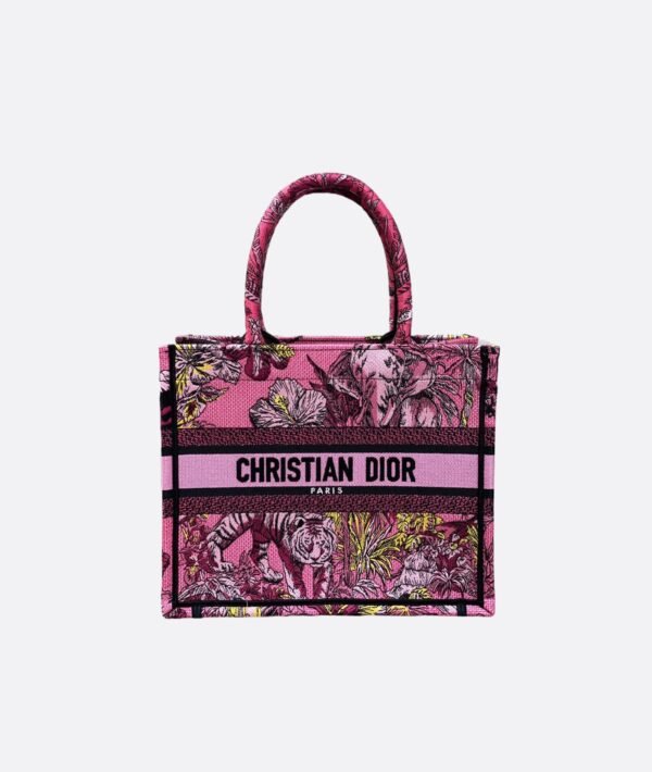 Small Dior Book Tote Red