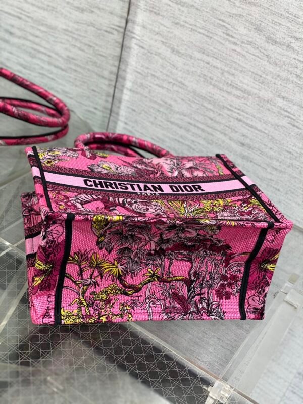 Small Dior Book Tote Red