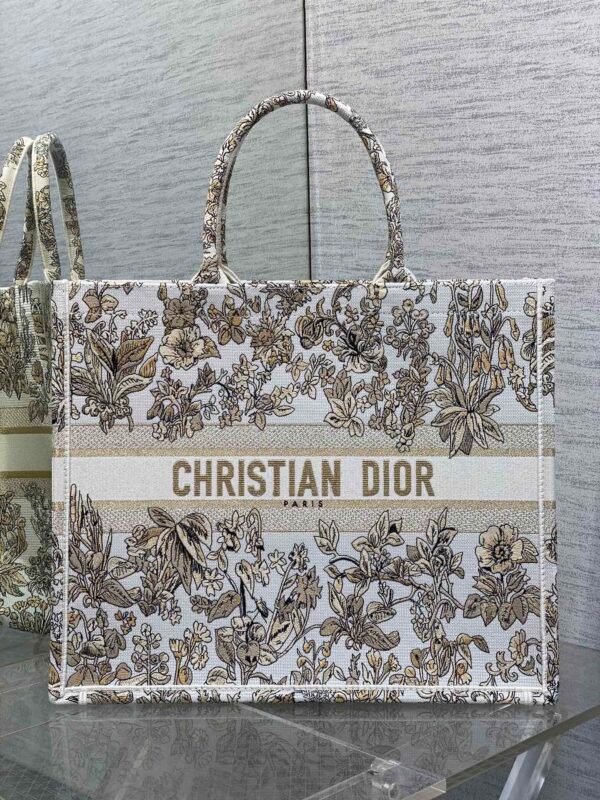 Around the world -J-L (5) Large Dior Book Tote Dark Gold