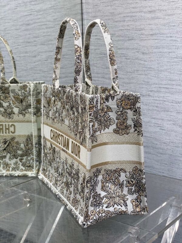 Medium Dior Book Tote Dark Gold