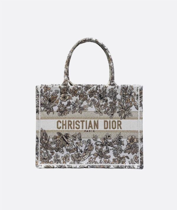 Medium Dior Book Tote Dark Gold