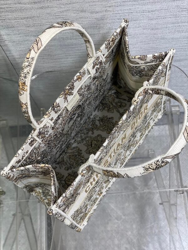 Medium Dior Book Tote Dark Gold