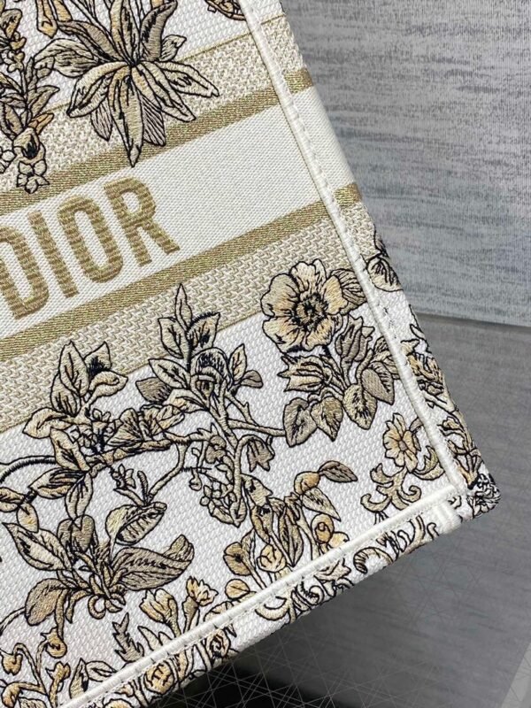 Medium Dior Book Tote Dark Gold