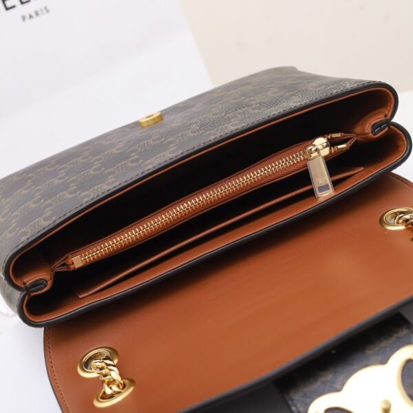 BEB4209CB2036B203E2D7DCB6A2AB5E7 Medium Celine Victoire Bag in Triomphe Canvas