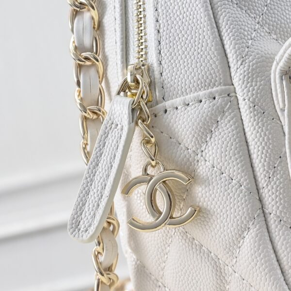 Chanel Grained Calfskin Backpack Black AP3753