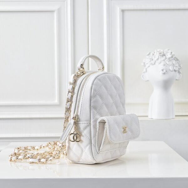 Chanel Grained Calfskin Backpack Black AP3753