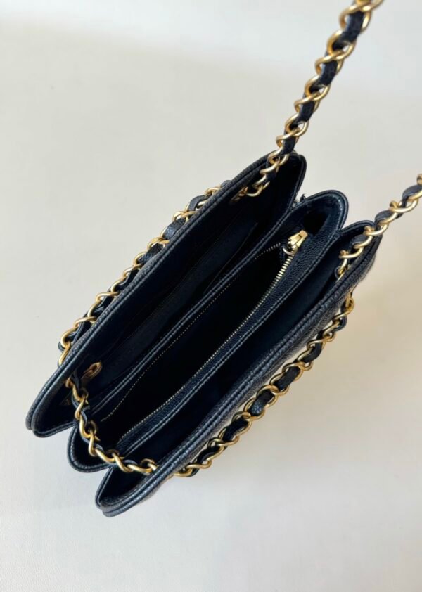 DIA COMMERCE - CHANEL Bowling Bag Small Glossy Caviar Black Gold