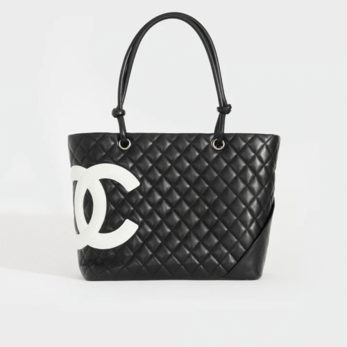 Chanel Cambon Ligne Diamond Quilted Tote