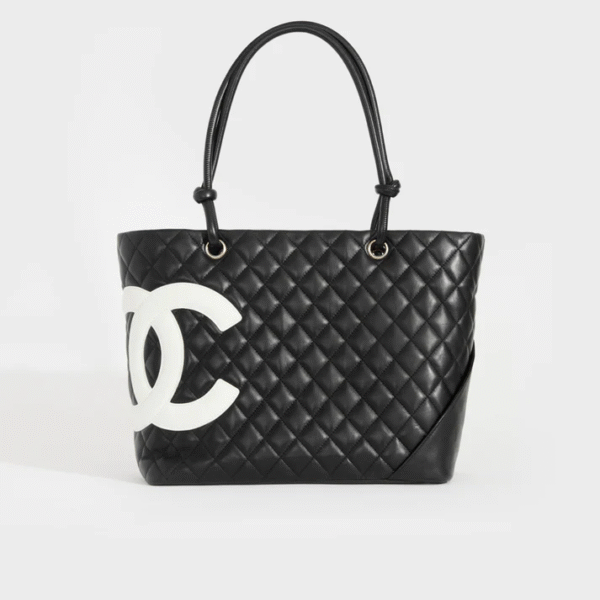 Chanel Cambon Ligne Diamond Quilted Tote