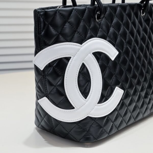 Chanel Cambon Ligne Diamond Quilted Tote