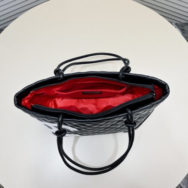 Chanel Cambon Ligne Diamond Quilted Tote