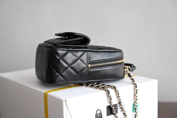 Chanel Grained Calfskin Backpack Black AP3753