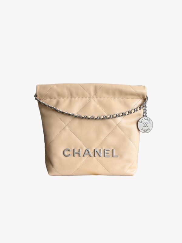 Chanel 22 Mini Handbag Shiny Calfskin & Silver-Tone Metal