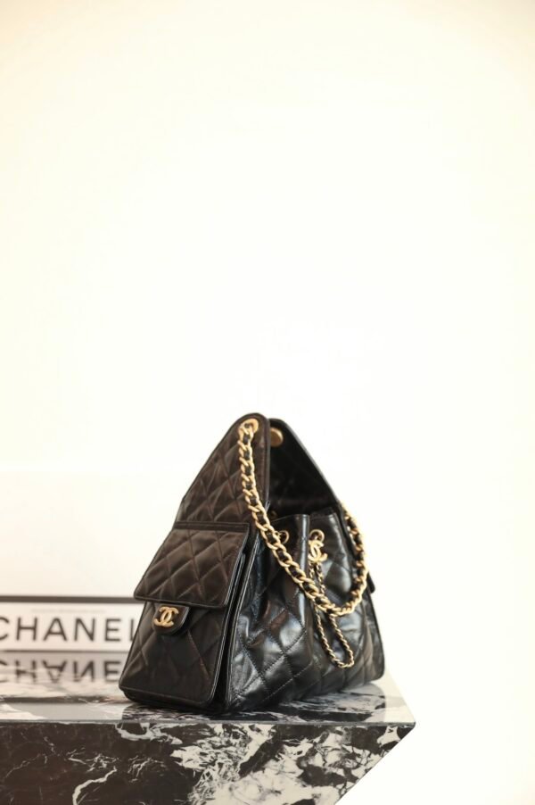 CHANEL 25 Calfskin Hobo Bag Small Handbag