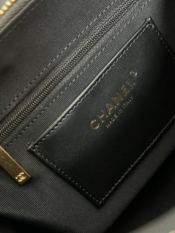 Chanel Hobo Cargo Bag Calfskin Leather Black