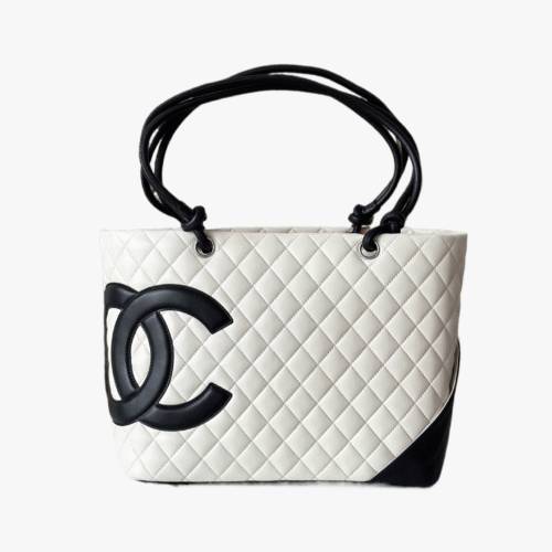 Chanel White Cambon Tote Bag