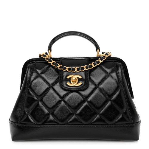 CHANEL Cocodoc large quilted shiny lambskin bag