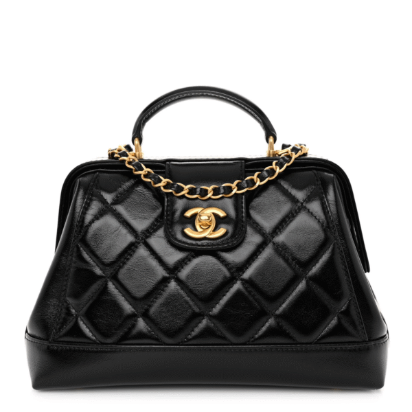 CHANEL Cocodoc large quilted shiny lambskin bag