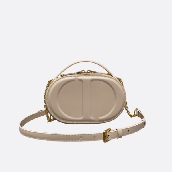 Dior CD Signature Oval Camera Bag Apricot color