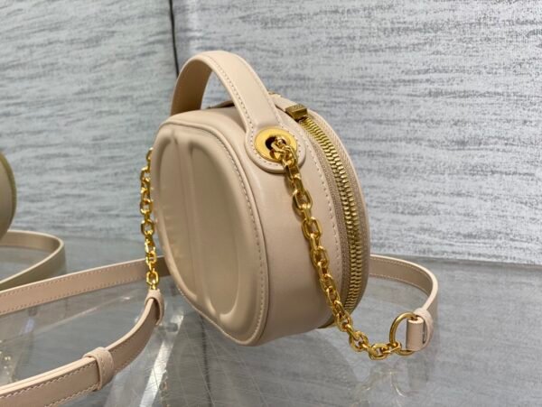 Dior CD Signature Oval Camera Bag Apricot color