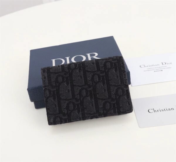 Dior Homme Oblique Card Holder black (3) Dior Business Card Holder wallet