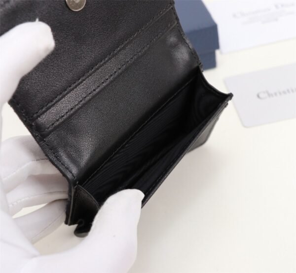Dior Homme Oblique Card Holder black (7) Dior Business Card Holder wallet