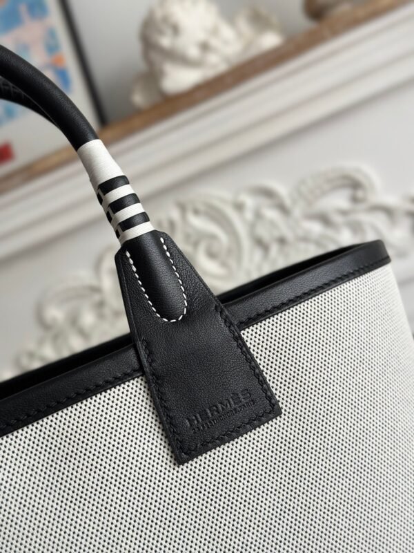 HERMES Steeple 25 bag grey and black (2) HERMES Steeple 25 bag