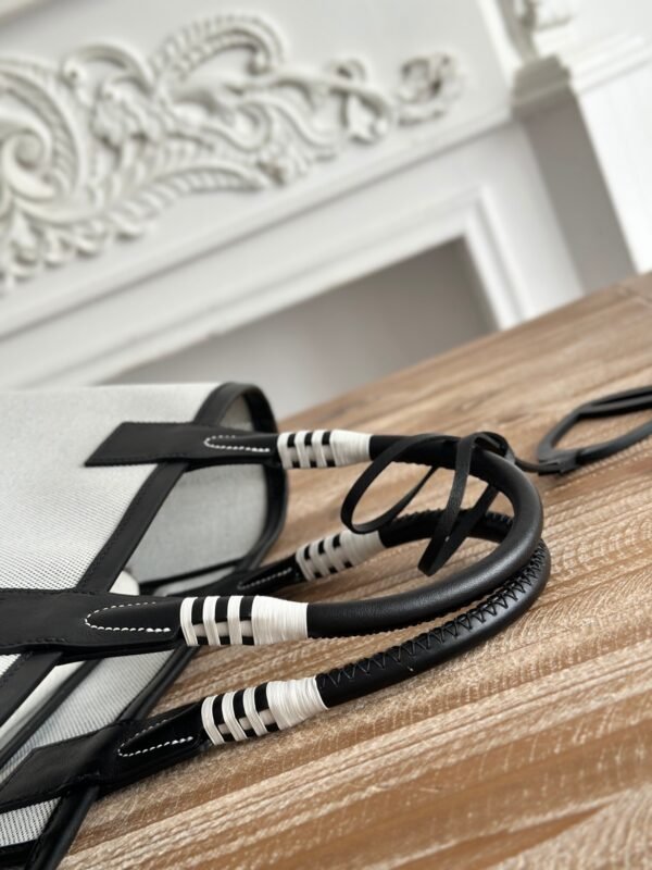 HERMES Steeple 25 bag grey and black (3) HERMES Steeple 25 bag