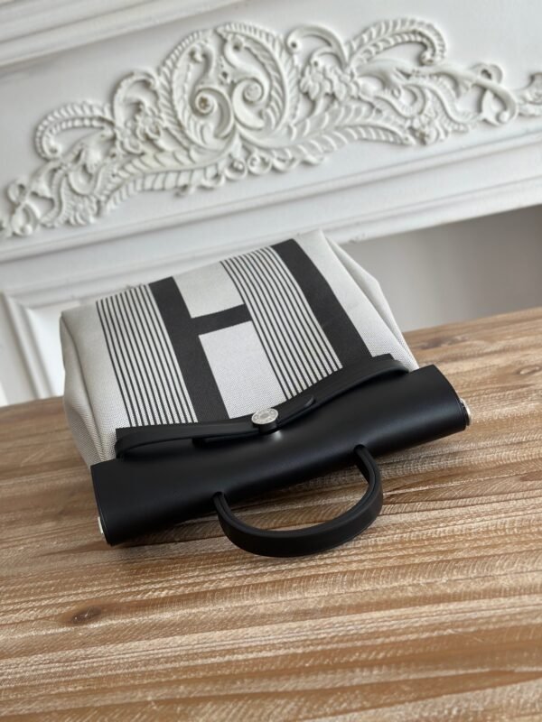 Hermes A Dos Zip grey and black (5) Hermes A Dos Zip