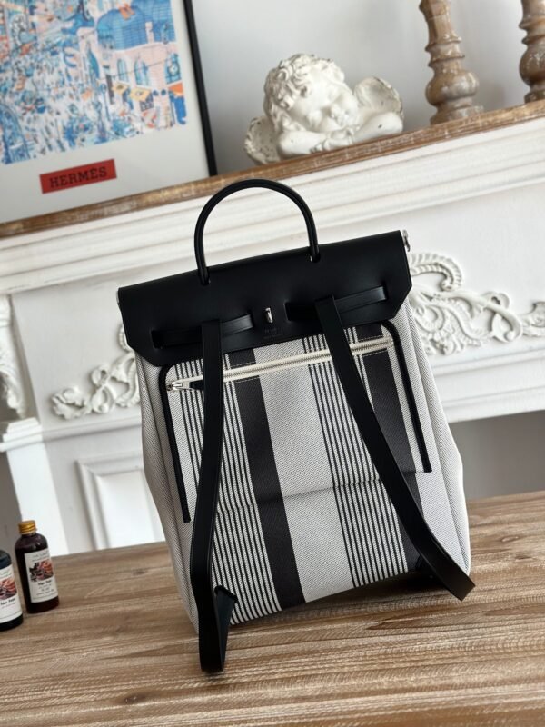 Hermes A Dos Zip grey and black (7) Hermes A Dos Zip