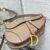 M0455CBAA_M116 (3) Dior Saddle Bag with Strap Beige