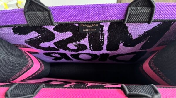 Large Dior Book Tote Fuchsia