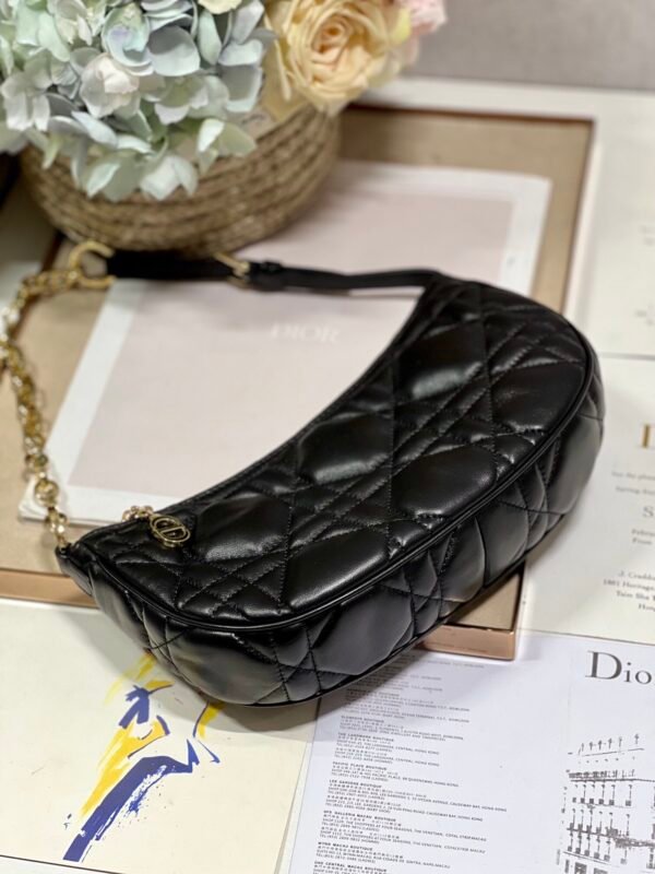 Dior CD Lounge Bag Cannage Lambskin black