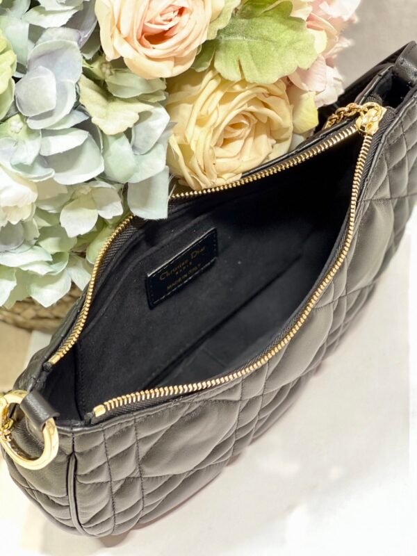 Dior CD Lounge Bag Cannage Lambskin black