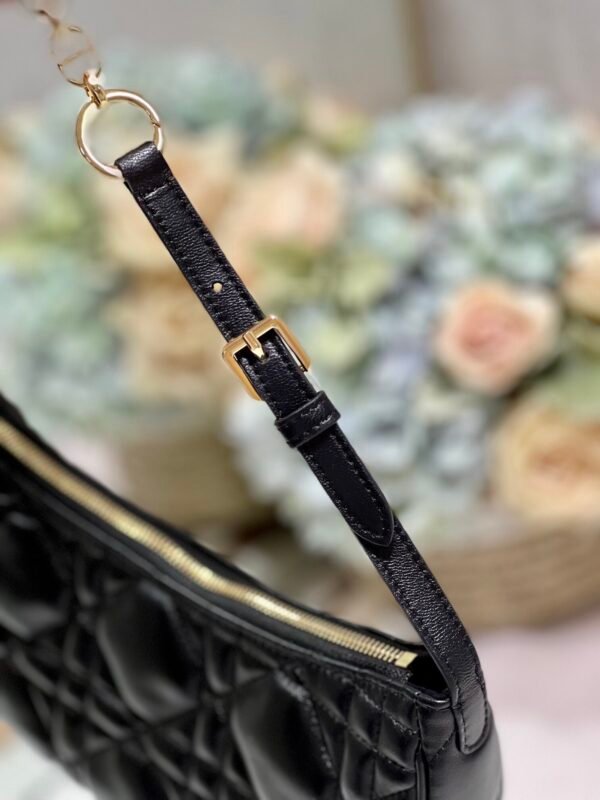 Dior CD Lounge Bag Cannage Lambskin black