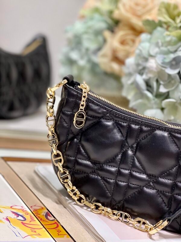 Dior CD Lounge Bag Cannage Lambskin black